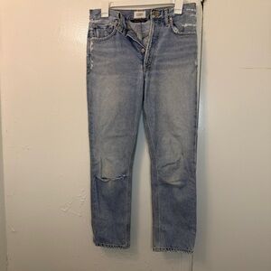 Citizens of Humanity Charlotte Crop High Rise Straight Leg Women’s Distressed